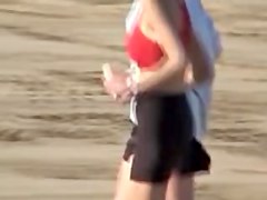 Big titted amateur in sports top and candid shorts 03ze