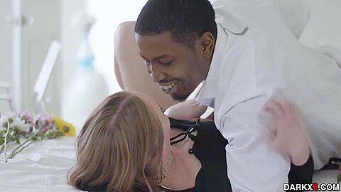 Black Monster Cock Rails A White Anal From Behind