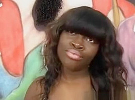 Black Slut With Massive Tits Rough Face Fucking In Threesome