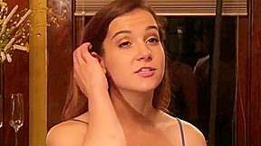 Blind Kasey Warner tastes a Black Cock