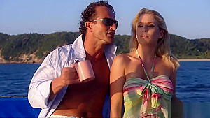 Blonde girls get fucked on the beach