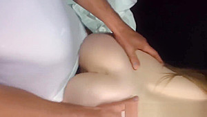 Blonde missionary drilled