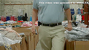 Blonde teen 18+ Summer Day gets fucked in the warehouse