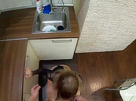 Blonde teen 18+ With Big Tits Spanked And Hard Fucked In The Kitchen (pov 4k)