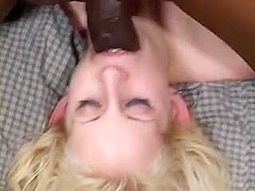 Blonde with braces ravaged by black gang