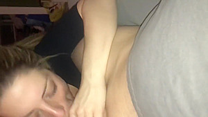 Blowjob queen loves sucking cock