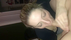 Blowjob queen loves sucking cock