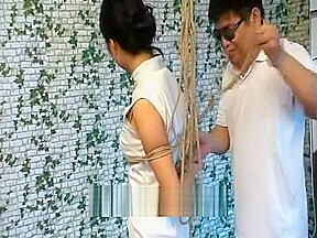 Bondage In White Cheongsam
