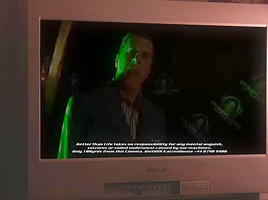 British floozy Michelle Juicy in a computer game parody