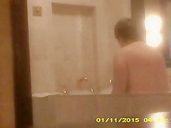 British mature wife gets in bath