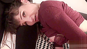 Brunette stuffing a toy in her wet pussy