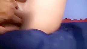 Bubble Butt Latino Plays with Dildo
