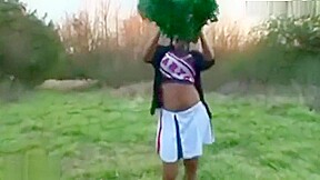 Bubble butt cheerleader fucked hard