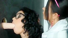 Bukkake Lesbians At Gloryhole Slimed In High Def