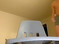 Bushy Jock Jacks Off Under His Desk While Gf Is At Work