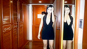 Business man cheating with a very pretty Thai hooker