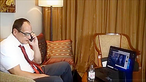 Business man cheating with a very pretty Thai hooker