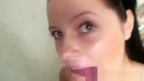 Busty Ellen Outdoor POV Blowjob