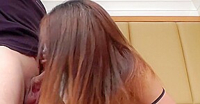 Busty Ladyboy in White Lingerie Gets Fucked by a Guy until Facial