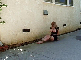 Busty Nurse Bound, Gagged, And Blindfolded
