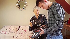 Butch Pussy Caned in Rigid Metal Bondage