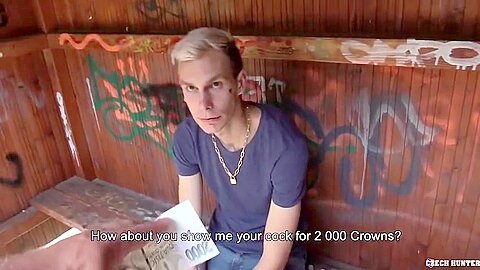 CZECH HUNTER - David Get Paid To Make For First Time Gay Staffs, Anal & Blowjob