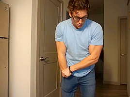 Caleb Sky-shy Boy Porn Jerks Off And Cums