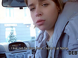 Calibri Angel In Collector Enjoys Blowjob In Car Before Tasting Debtors Pussy 11 Min