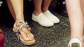 Candid indian girl feet