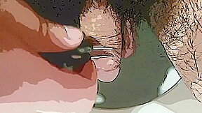 Cartooned myself plucking hairs from my flaccid cock