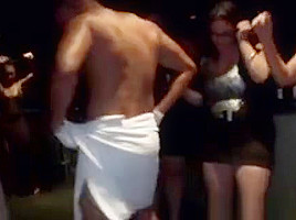 Cfnm Newbie In Spex Cocksucking At Party