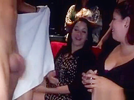 Cfnm Newbie In Spex Cocksucking At Party