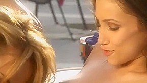 Charlie Laine and Celeste Star take their dirty loving to the outside