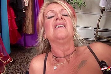 Chubby Punk Granny Gets Extremely Horny Around Men Well Dressed Men