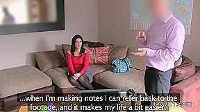 Chubby amateur banging on British casting