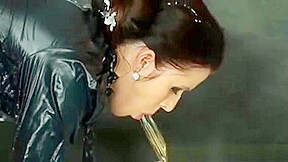 Classy Babe Sprayed With Bukkake While Masturbating