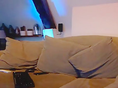 Cocky Horny Guy Masturbating On Cam
