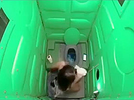 College girl gives gloryhole blowjob to strangers for money