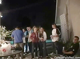 College threesome teen 18+ getting pussy fucked
