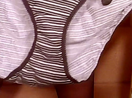 Cotton panties lace top stockings