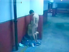Couple shagging in carpark