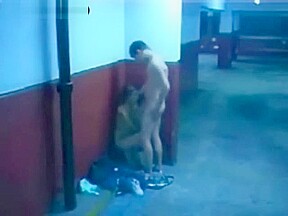 Couple shagging in carpark