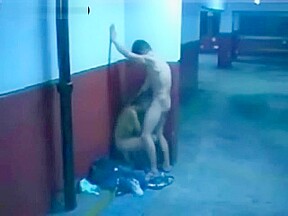 Couple shagging in carpark