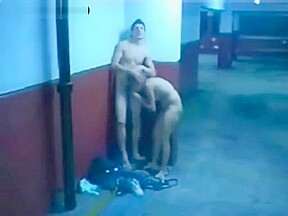 Couple shagging in carpark