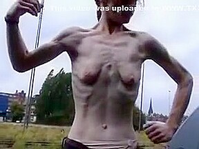 Crazy homemade Skinny, Solo Girl adult clip