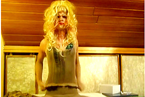Crazy homemade shemale clip with Blonde, Solo scenes