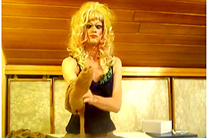 Crazy homemade shemale clip with Blonde, Solo scenes