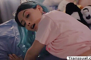 Crystal07x321 Horny Shemale Toys Her Ass And Lets Her G