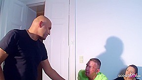 Cuckold Husband Join In First Mmf 3some With Own German Wif