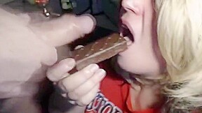 Cum on food